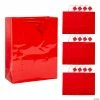 Flash Sale ✔️ 10 1/2" x 13" Large Red Gift Bags with Tags - 12 Pc. 🔔 -Outlet Containers Store 10 1 2 x 13 large red gift bags with tags 12 pc 26 521
