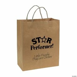 Discount 😀 10 1/2" x 5 1/4" x 13" Large Brown Kraft Paper Gift Bags - 12 Pc. ✔️ -Outlet Containers Store 10 1 2 x 5 1 4 x 13 large brown kraft paper gift bags 12 pc 48 632 ip