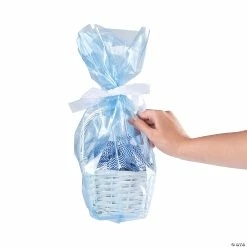 Outlet ❤️ 10" x 17 3/4" Bulk Large Transparent Basket Cellophane Bag Assortment - 72 Pc. 😀 -Outlet Containers Store 10 x 17 3 4 bulk large transparent basket cellophane bag assortment 72 pc 26 1859 a02