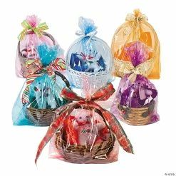 Outlet ❤️ 10" x 17 3/4" Bulk Large Transparent Basket Cellophane Bag Assortment - 72 Pc. 😀 -Outlet Containers Store 10 x 17 3 4 bulk large transparent basket cellophane bag assortment 72 pc 26 1859 a03