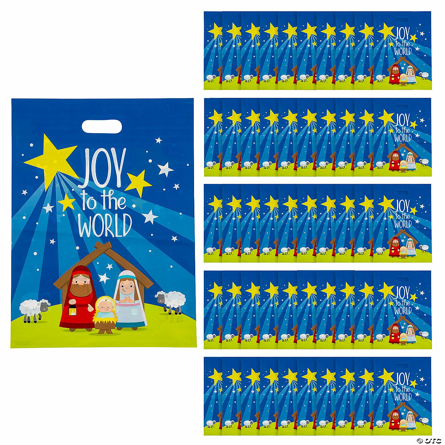 Outlet 🤩 12 1/2" x 17" Bulk Large Nativity Plastic Goody Bags - 50 Pc. ✔️ 3 Outlet 🤩 12 1/2" x 17" Bulk Large Nativity Plastic Goody Bags - 50 Pc. ✔️