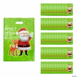 Promo 🛒 12 1/2" x 17" Large Plastic Rudolph the Red-Nosed Reindeer® Goody Bags - 50 Pc. 🎁