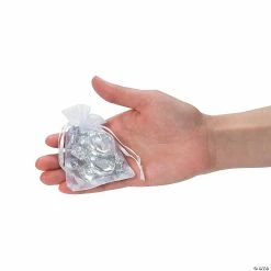 Flash Sale 🔔 Mini Organza Drawstring Treat Bags - 50 Pc. ✔️ -Outlet Containers Store 2 1 2 x 3 1 2 mini white organza drawstring treat bags 50 pc 3 745 a02