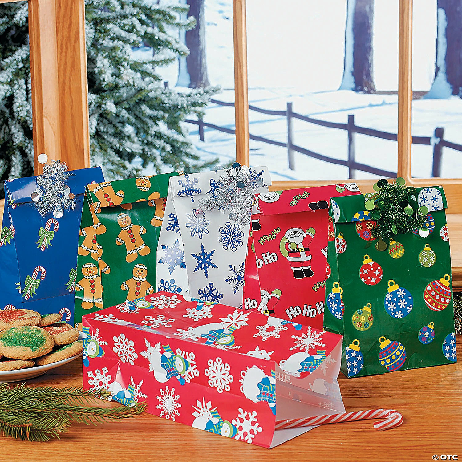 Budget π 3 1/2" x 10" Holiday Patterns Treat Bag Assortment - 144 Pc. π 6 Budget π 3 1/2" x 10" Holiday Patterns Treat Bag Assortment - 144 Pc. π - Image 4
