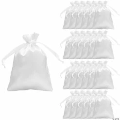 Buy 𧨠Mini Satin Drawstring Bags - 24 Pc. π