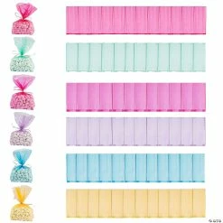 Coupon 🎁 5 1/2" x 11" Colorful Cellophane Treat Bag Assortment - 72 pc. 💯