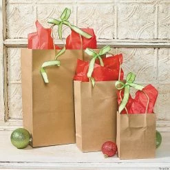 Best deal 😍 6 1/2" x 9" Medium Kraft Paper Gift Bags - 12 Pc. 👍 -Outlet Containers Store 6 1 2 x 9 medium kraft paper gift bags 12 pc 48 317 a04