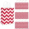 Cheap 🤩 6 1/2" x 9" Medium Chevron Kraft Paper Gift Bags - 12 Pc. ⭐ -Outlet Containers Store 6 1 2 x 9 medium red chevron kraft paper gift bags 12 pc 13676358