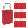 Promo 🔔 6 1/2" x 9" Medium Kraft Paper Gift Bags - 12 Pc. 💯 -Outlet Containers Store 6 1 2 x 9 medium red kraft paper gift bags 12 pc 3 5958