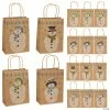Outlet π 6 1/2" x 9" Medium Snowman Kraft Paper Gift Bags - 12 Pc. β 2 Outlet π 6 1/2" x 9" Medium Snowman Kraft Paper Gift Bags - 12 Pc. β -Outlet Containers Store 6 1 2 x 9 medium snowman kraft paper gift bags 12 pc 4 1417