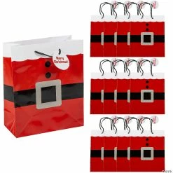 Best deal ๐ 7 1/2" x 9" Medium Santa Paper Gift Bags with Tags - 12 Pc. ๐ฏ