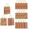 Discount 💯 7 1/4" x 9" Medium Red & White Nordic Print Kraft Paper Gift Bags - 12 Pc. ⭐ -Outlet Containers Store 7 1 4 x 9 medium red and white nordic print kraft paper gift bags 12 pc 13616014