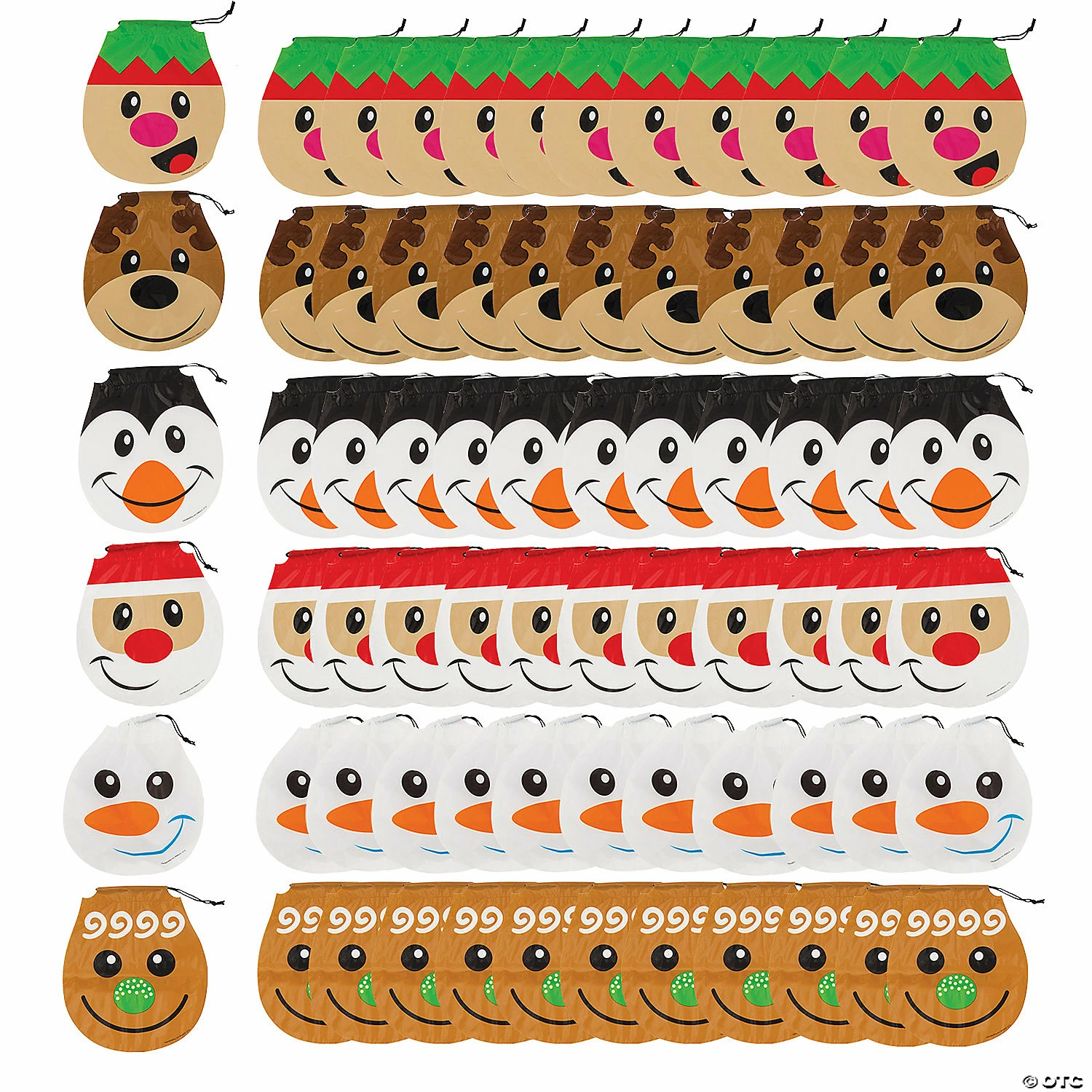 Coupon 🎉 7 3/4" x 8 1/2" Plastic 🎄 Christmas Drawstring Goody Bags - 72 Pc. ✨ 3 Coupon 🎉 7 3/4" x 8 1/2" Plastic 🎄 Christmas Drawstring Goody Bags - 72 Pc. ✨