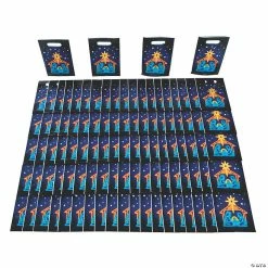 Flash Sale 👏 7" x 9 1/2" Bulk Medium Neon Nativity Plastic Goody Bags - 250 Pc. 👍