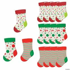Flash Sale ๐ฅฐ 8 1/2" x 14" Medium ๐ Christmas Stocking Plastic Treat Bags - 12 Pc. ๐