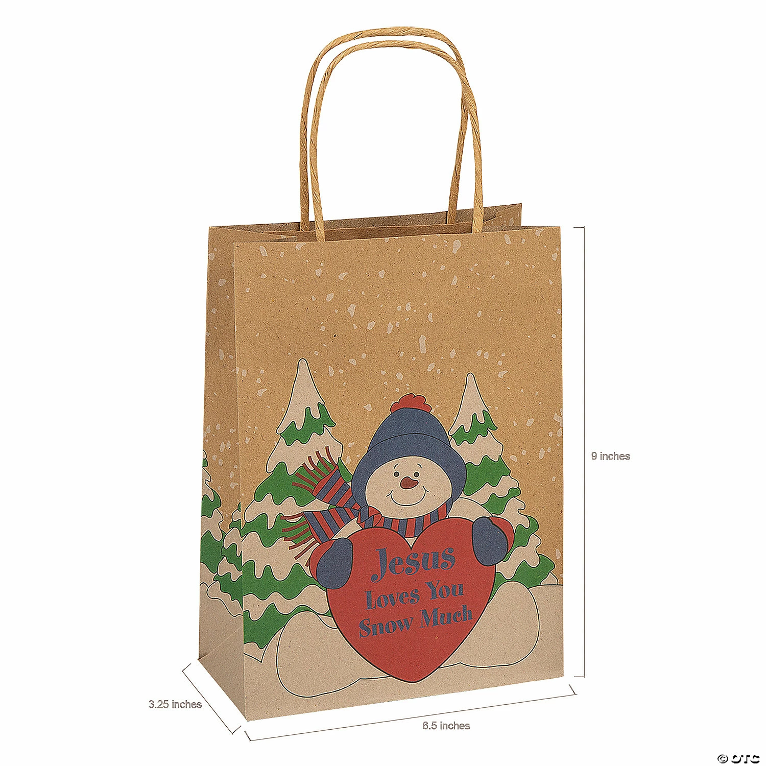 Best deal ๐ฅ 9" x 4" Medium Jesus Loves You Snow Much Gift Bags - 12 Pc. ๐งจ 4 Best deal ๐ฅ 9" x 4" Medium Jesus Loves You Snow Much Gift Bags - 12 Pc. ๐งจ - Image 2