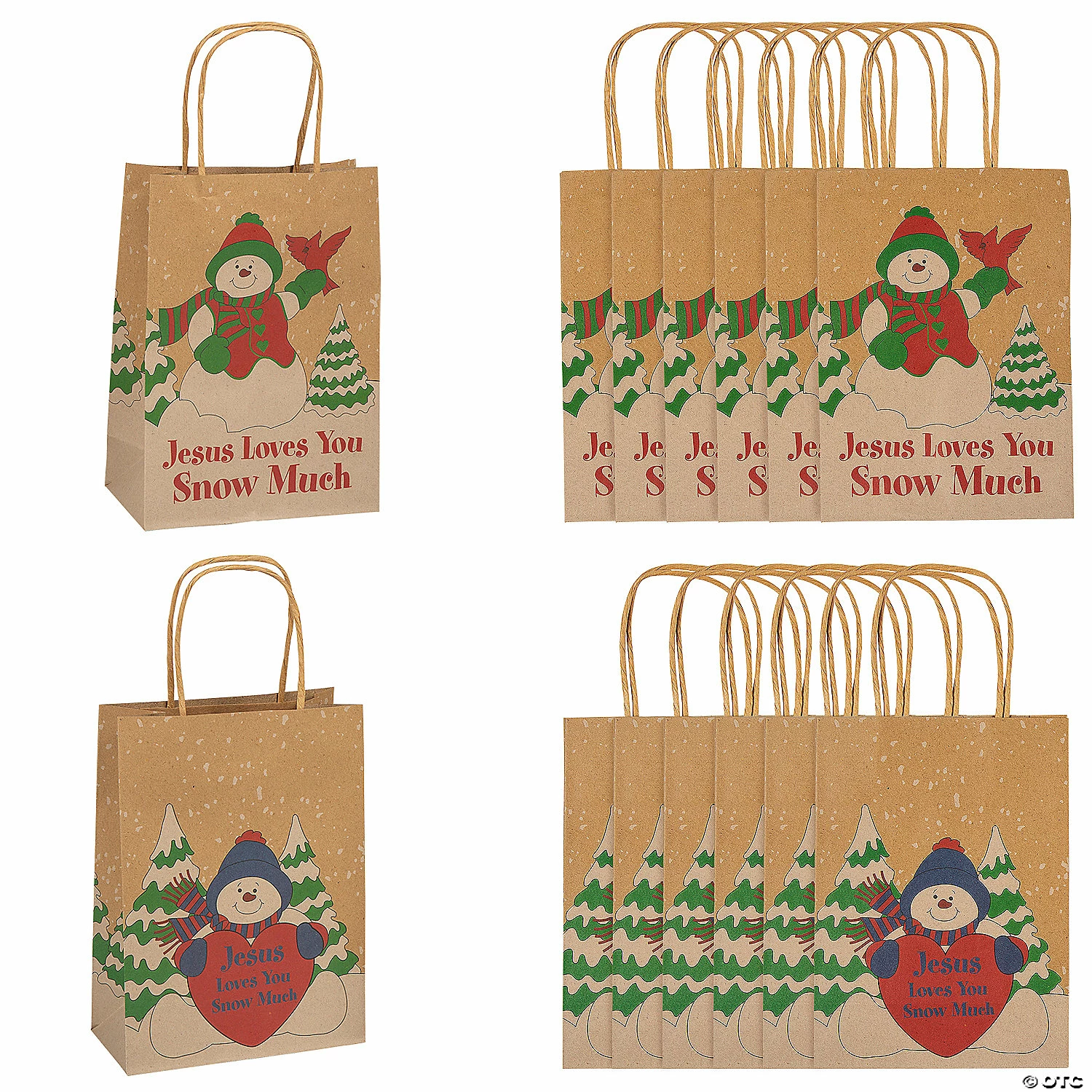 Best deal ๐ฅ 9" x 4" Medium Jesus Loves You Snow Much Gift Bags - 12 Pc. ๐งจ 3 Best deal ๐ฅ 9" x 4" Medium Jesus Loves You Snow Much Gift Bags - 12 Pc. ๐งจ
