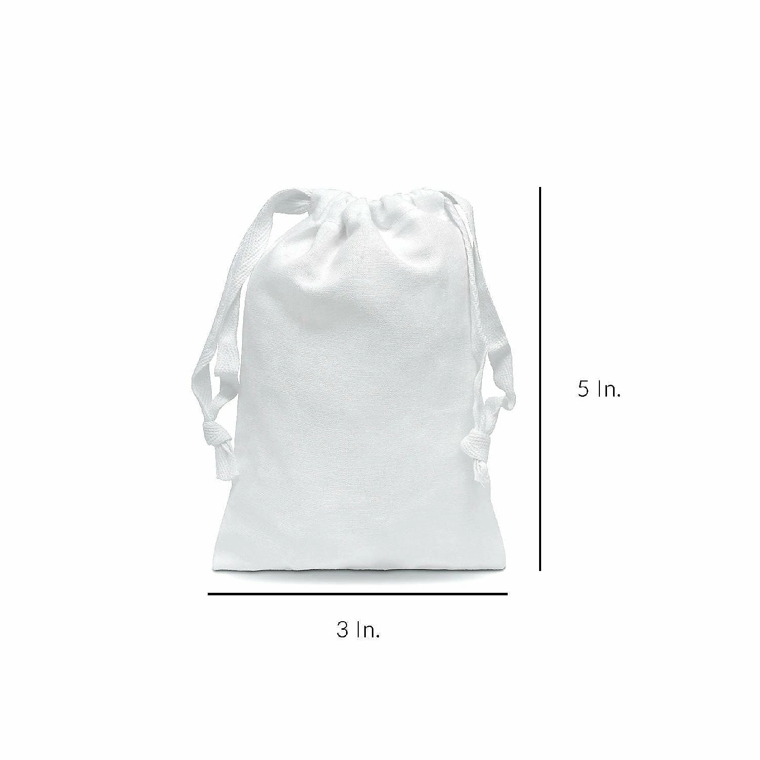 Best deal π Drawstring Gift Bags - 12 Pack 5x7 Inch Small Bright White Muslin Cotton Cloth Pouches in Bulk, π¬ Candy, Parties, Wedding Favors, Soaps, Treats, Crafts π 4 Best deal π Drawstring Gift Bags - 12 Pack 5x7 Inch Small Bright White Muslin Cotton Cloth Pouches in Bulk, π¬ Candy, Parties, Wedding Favors, Soaps, Treats, Crafts π - Image 2