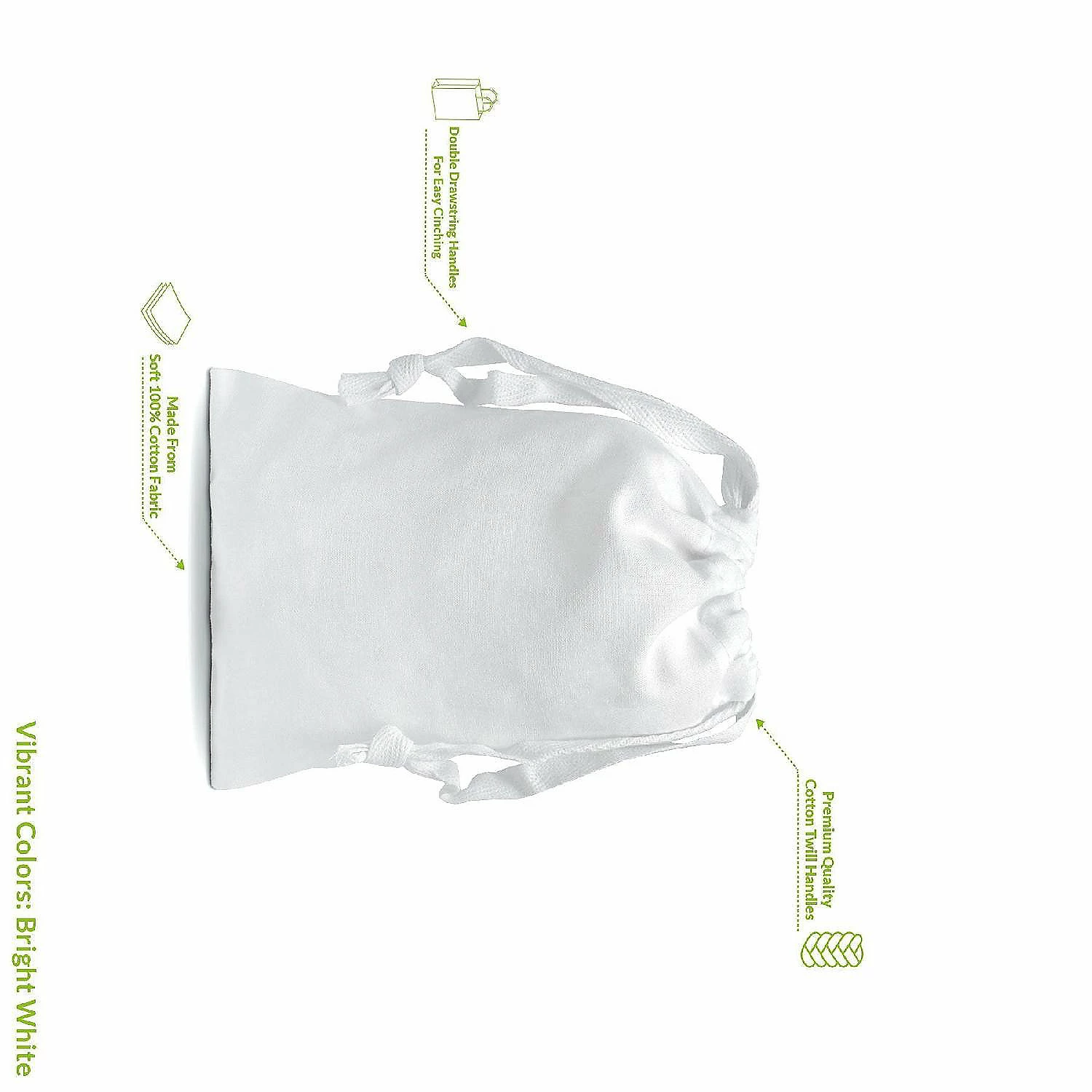 Best deal π Drawstring Gift Bags - 12 Pack 5x7 Inch Small Bright White Muslin Cotton Cloth Pouches in Bulk, π¬ Candy, Parties, Wedding Favors, Soaps, Treats, Crafts π 5 Best deal π Drawstring Gift Bags - 12 Pack 5x7 Inch Small Bright White Muslin Cotton Cloth Pouches in Bulk, π¬ Candy, Parties, Wedding Favors, Soaps, Treats, Crafts π - Image 3