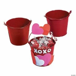 Buy 👍 Mini Pails - 12 Pc. ✨ -Outlet Containers Store mini red favor pails 12 pc 52 42 bc a01