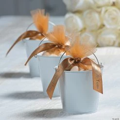 Best Sale 👏 Mini Pails - 12 Pc. 🎁 -Outlet Containers Store mini white favor pails 12 pc 52 43 a02