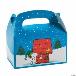Promo 😉 Peanuts® 🎁 Christmas Favor Boxes - 12 Pc. 🌟