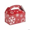 Discount 🧨 Red & White Snowflake Favor Boxes - 12 Pc. 👍