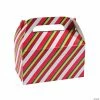 Best Pirce 🛒 Red, Green & White Stripe Treat Boxes - 12 Pc. 🔥 -Outlet Containers Store red green and white stripe treat boxes 12 pc 4 9288