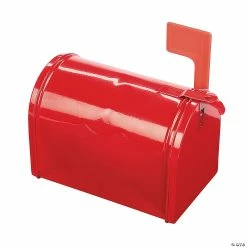 Cheap ๐ Red Tinplate Mini Mailbox Favor Container ๐