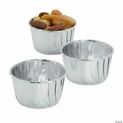 Budget ✨ Silver Foil Treat Cups - 25 Pc. 🎉